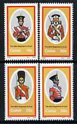 Ciskei 1986 British Military Uniforms #3 perf set of 4 unmounted mint, SG 95-98*, stamps on , stamps on  stamps on militaria, stamps on  stamps on uniforms