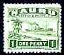 Nauru 1924-48 Century (Freighter) 1d green unmounted mint, SG 27A*, stamps on ships, stamps on  kg5 , stamps on 