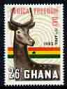 Ghana 1963 Antelope & Flag 2s6d (from Africa Freedom Day) unmounted mint, SG 306, stamps on , stamps on  stamps on animals, stamps on  stamps on antelopes, stamps on  stamps on flags