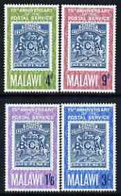 Malawi 1966 75th Anniversary of Postal Services perf set of 4 unmounted mint, SG 263-66, stamps on , stamps on  stamps on postal, stamps on  stamps on stamp on stamp, stamps on  stamps on stamponstamp