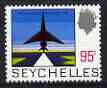 Seychelles 1969-75 Impression of Proposed Airport 95c on slightly toned paper (original 1972 issue)  unmounted mint, SG 273, stamps on aviation, stamps on airports