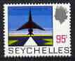 Seychelles 1969-75 Impression of Proposed Airport 95c on slightly toned paper (original 1972 issue)  unmounted mint, SG 273, stamps on aviation, stamps on airports