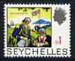 Seychelles 1969-75 French capitulating to British 1r def unmounted mint, SG 274, stamps on militaria