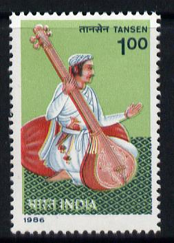 India 1986 Tansen (Musician & Composer) unmounted mint SG 1223, stamps on , stamps on  stamps on music     composers