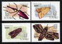 Tuvalu 1991 Insects perf set of 4 unmounted mint, SG 601-604*, stamps on , stamps on  stamps on insects