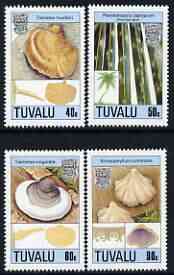 Tuvalu 1989 Fungi (2nd series) perf set of 4 unmounted mint, SG 554-57*, stamps on , stamps on  stamps on fungi