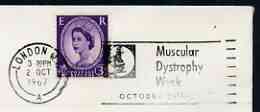 Postmark - Great Britain 1967 cover bearing illustrated slogan cancellation for Muscular Dystrophy Week, stamps on medical, stamps on diseases