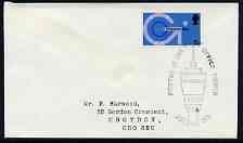 Postmark - Great Britain 1969 cover bearing illustrated cancellation Posted on the Post Office Tower, stamps on , stamps on  stamps on towers, stamps on  stamps on monuments, stamps on  stamps on communications