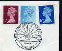 Postmark - Great Britain 1979 cover bearing illustrated cancellation for Marathon Cycle Run, stamps on bicycles