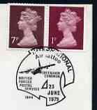 Postmark - Great Britain 1979 cover bearing illustrated cancellation for International Air Tattoo, Greenham Common (BFPS), stamps on aviation, stamps on  raf , stamps on 