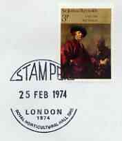 Postmark - Great Britain 1974 cover bearing special cancellation for Stampex 1974, stamps on stamp exhibitions, stamps on rhs