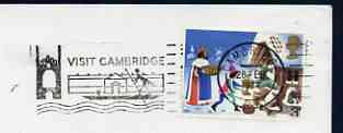 Postmark - Great Britain 1974 cover bearing illustrated slogan cancellation for Visit Cambridge, stamps on rowing