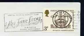 Postmark - Great Britain 1974 cover bearing illustrated slogan cancellation for 'My Fair Lady' at Bristol Hippodrome, stamps on theatre, stamps on entertainments