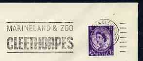 Postmark - Great Britain 1966 cover bearing slogan cancellation for Cleethorpes Marineland & Zoo, stamps on marine life, stamps on zoos, stamps on  zoo , stamps on , stamps on  zoo , stamps on zoos, stamps on 
