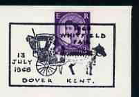 Postmark - Great Britain 1966 cover bearing illustrated cancellation for Whitfield Fair, stamps on , stamps on  stamps on horses, stamps on  stamps on 