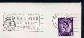 Postmark - Great Britain 1965 cover bearing illustrated slogan cancellation for Salvation Army Century, stamps on salvation army