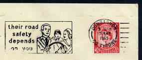 Postmark - Great Britain 1965 cover bearing illustrated slogan cancellation for 'Their Road Safety Depends on You'