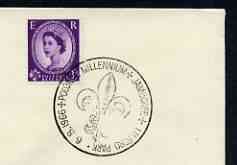 Postmark - Great Britain 1966 cover bearing illustrated cancellation for Polonial Millennium Jamboree, stamps on scouts