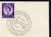 Postmark - Great Britain 1966 cover bearing illustrated cancellation for International Scout Jamboree, stamps on scouts