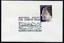 Postmark - Great Britain 1973 cover bearing illustrated cancellation for National Society for Cancer Relief, Floors Castle, stamps on , stamps on  stamps on medical, stamps on  stamps on diseases, stamps on  stamps on castles