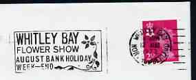 Postmark - Great Britain 1973 cover bearing illustrated slogan cancellation for Whitley Bay Flower Show, stamps on flowers