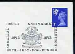 Postmark - Great Britain 1973 cover bearing illustrated cancellation for Armorial Bearings, stamps on arms, stamps on heraldry