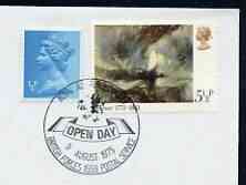 Postmark - Great Britain 1975 cover bearing illustrated cancellation for Open Day at RAF Valley (BFPS), stamps on aviation, stamps on  raf , stamps on 