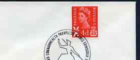 Postmark - Great Britain 1970 cover bearing illustrated cancellation for Third Commonwealth Paraplegic Games, Edinburgh, stamps on sport, stamps on disabled, stamps on scots, stamps on scotland