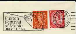 Postmark - Great Britain 1965 cover bearing illustrated slogan cancellation for Buxton Festival of Music, stamps on music