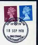 Postmark - Great Britain 1978 cover bearing illustrated cancellation for 10th Boat Show, Southampton, stamps on ships, stamps on yachts