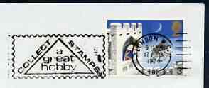 Postmark - Great Britain 1974 cover bearing slogan cancellation for Collect Stamps, a Great Hobby, stamps on stamps, stamps on 