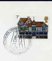 Postmark - Great Britain 1975 card bearing illustrated cancellation for 70 Years of AA Service, stamps on cars, stamps on 