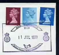 Postmark - Great Britain 1979 cover bearing illustrated cancellation for Royal Tournament (BFPS), stamps on , stamps on  stamps on militaria, stamps on  stamps on 