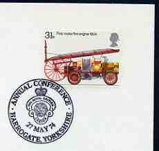 Postmark - Great Britain 1974 card bearing illustrated cancellation for Royal British Legion Conference (Harrogate), stamps on militaria, stamps on british legion
