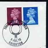 Postmark - Great Britain 1978 cover bearing illustrated cancellation for 'The Sport of Kings', Brighton, stamps on , stamps on  stamps on sport, stamps on  stamps on horses, stamps on  stamps on horse racing