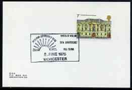 Postmark - Great Britain 1975 card bearing illustrated cancellation for Midland Automobile Club, stamps on cars, stamps on 
