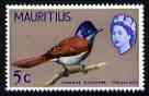 Mauritius 1965 Paradise Flycatcher 5c (from Birds def set) unmounted mint, SG 320*, stamps on birds, stamps on 
