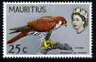 Mauritius 1965 Mauritius Kestrel 25c (from Birds def set) unmounted mint, SG 324*, stamps on birds, stamps on birds of prey, stamps on kestrels