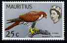 Mauritius 1965 Mauritius Kestrel 25c (from Birds def set) unmounted mint, SG 324*, stamps on , stamps on  stamps on birds, stamps on  stamps on birds of prey, stamps on  stamps on kestrels