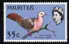 Mauritius 1965 Pink Pigeon 35c (from Birds def set) unmounted mint, SG 325*