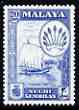 Malaya - Negri Sembilan 1957 Fishing Craft 20c (from def set) unmounted mint, SG 75, stamps on fishing, stamps on ships