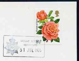 Postmark - Great Britain 1976 card bearing illustrated cancellation for Mount Browne (HQ Surrey Police), stamps on police