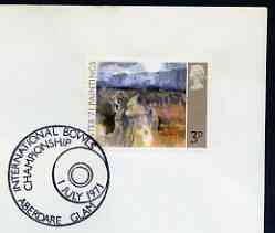 Postmark - Great Britain 1971 cover bearing illustrated cancellation for International Bowls Championship, Aberdare (circular cancel), stamps on , stamps on  stamps on sport, stamps on  stamps on bowls