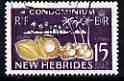 New Hebrides - English 1963-72 Copra 15c from def set very fine cds used, SG 100, stamps on food, stamps on copra