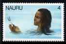 Nauru 1978-79 Girl with Fish 4c from def set unmounted mint, SG 177, stamps on , stamps on  stamps on fish, stamps on  stamps on 