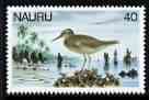 Nauru 1978-79 Wandering Tattler 40c from def set unmounted mint, SG 186, stamps on birds