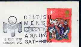 Postmark - Great Britain 1970 cover bearing illustrated cancellation for British Mensa Annual Gathering, stamps on mathematics, stamps on maths
