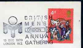 Postmark - Great Britain 1970 cover bearing illustrated cancellation for British Mensa Annual Gathering, stamps on , stamps on  stamps on mathematics, stamps on  stamps on maths