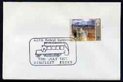 Postmark - Great Britain 1971 cover bearing illustrated cancellation for AEPS Rayleigh Convention, Benfleet, showing early Bus, stamps on buses