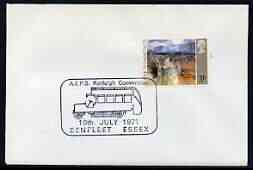 Postmark - Great Britain 1971 cover bearing illustrated cancellation for AEPS Rayleigh Convention, Benfleet, showing early Bus, stamps on , stamps on  stamps on buses